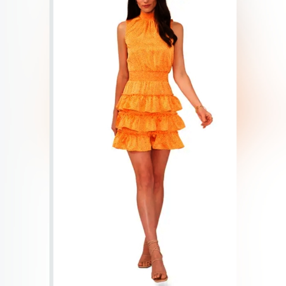 I.State NWT Women's Bright Skies Tiered Mini Dress
